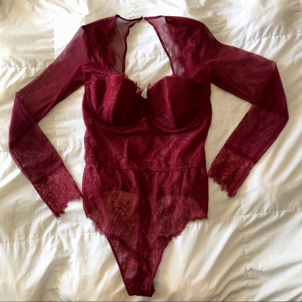 Victoria Secret Red Lace Teddy Lingerie